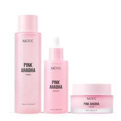 NACIFIC Pink AhaBha toner bottle front label for clear skin preparation.