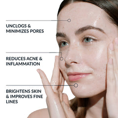 NAELI gel exfoliant visage, texture légère purifiant la peau