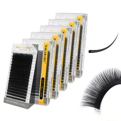 NAGARAKU 5-tray matte black lashes for professional use.