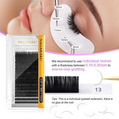 NAGARAKU curl options include J, B, C, CC, D for diverse looks.