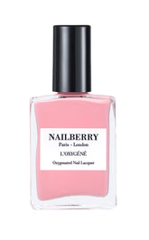 Nailberry Oxygene Imperial Blush bottle with cherry pink shade for glossy long-wear nails.