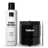 Nailboo acetone remover bowl front view for a clean home salon setup.