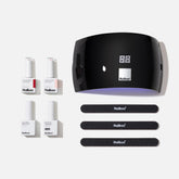 Nailboo kit with UV lamp for at-home salon results.