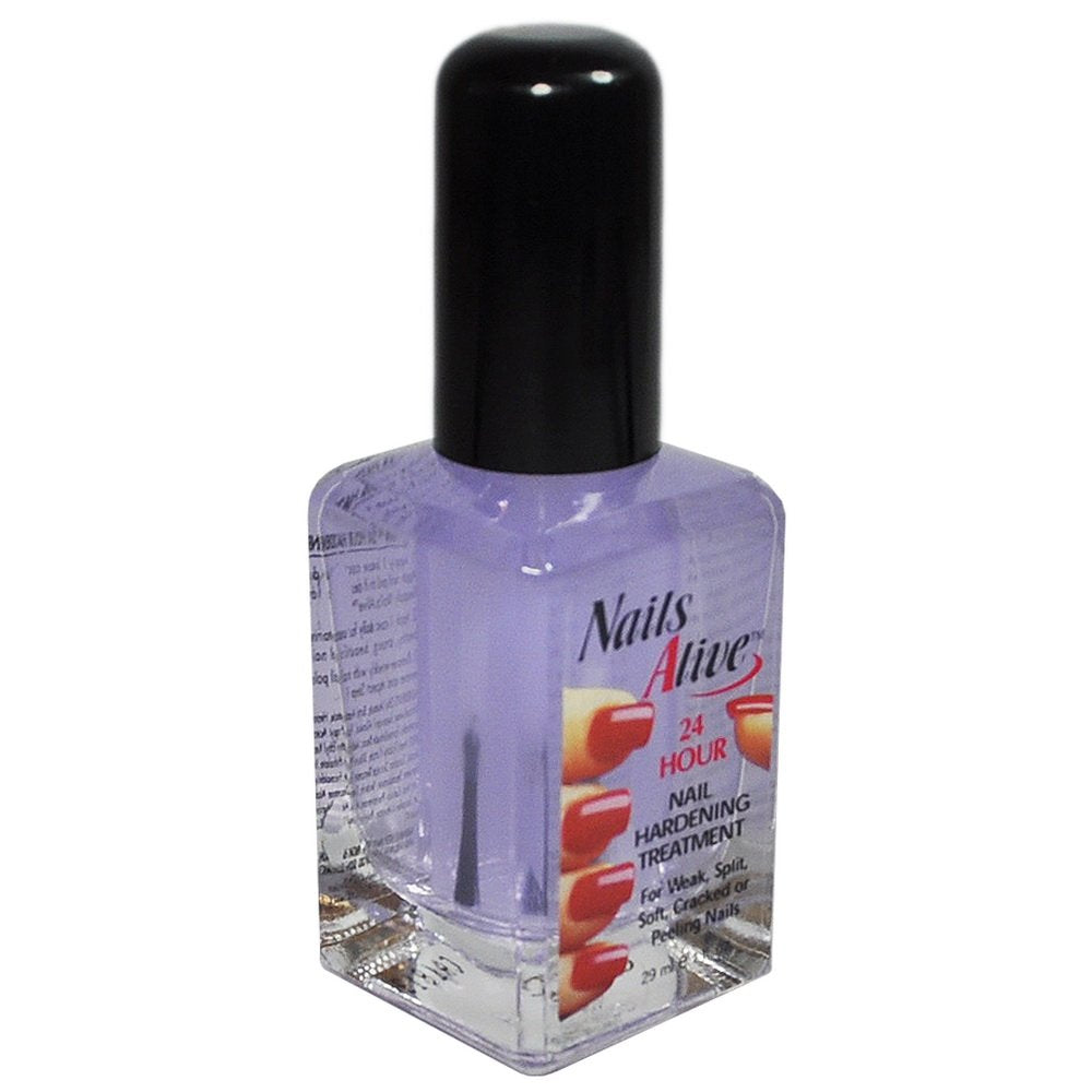 Nails Alive 24 Hour Nail Hardener bottle strengthens nails for everyday wear.