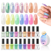 Nailshion Quick Air Dry Nail Polish holographic colors add fast, shimmering look