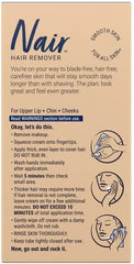 Nair Face Remover Cream Pack 3 tubes close-up highlighting application tubes