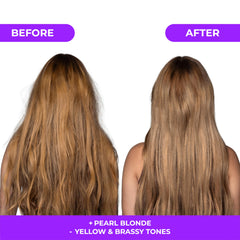 Naissant toning mask application on hair for even toning and smoothness.