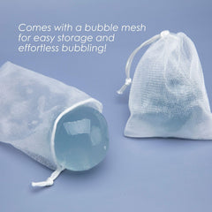 Be Bare jelly ball cleanser foaming action for light, refreshing lather
