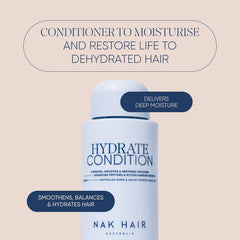 NAK Signature Hydrate Condition packaging close-up highlighting vegan cruelty-free formula