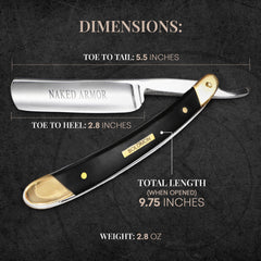 Naked Armor Solomon kit strop close-up highlights leather conditioning for sharpness.