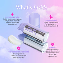 Naked Sundays Hyaluronic Acid boost nourishes skin with lightweight hydration.