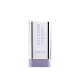 Packaging of Naked Sundays SPF 50 Clear Glow Stick demonstrates travel-friendly sunscreen.