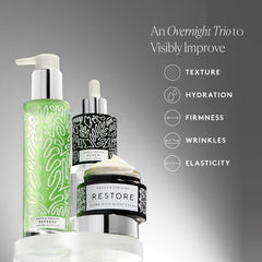 Naked & Thriving Refresh cleanser bottle being poured for gentle cleansing