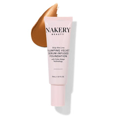 Nakery full-coverage foundation bottle with a pump for easy, even application
