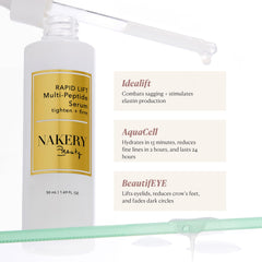Nakery Lift rapide visage, sérum ciblant les signes de relâchement.