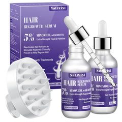 NaLiViSl 5% Minoxidil bottle for targeted scalp care and growth support.