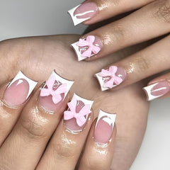 Namrec bow design nails highlight charm and feminine style