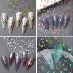Namrec aurora star stickers adding multidimensional shine to nails