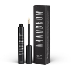 NANOBROW Eyebrow Serum 5ml bottle close-up with sleek packaging and applicator