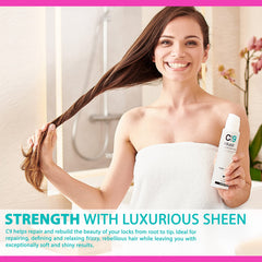 NAPURA C9 avocado and jojoba oil application enriching hair moisture