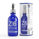 NAPURA Z6 serum bottle closeup for dandruff care and soothing scalp support.