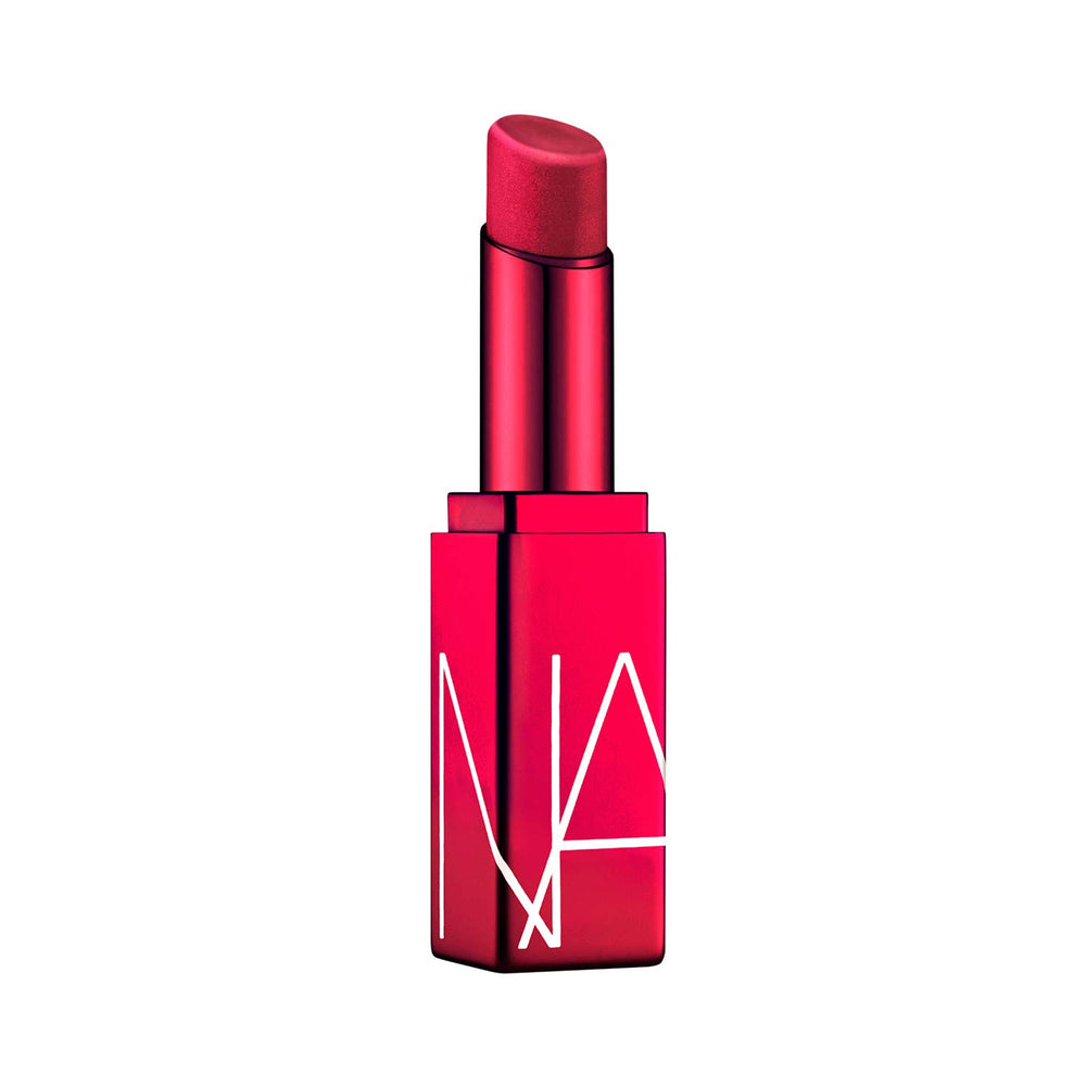 NARS Afterglow Lip Balm Turbo on lips provides hydrating shine with a subtle tint for daily wear
