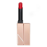 NARS Afterglow Voltage 222 lipstick close-up showing bold luminous red color for statement lips.