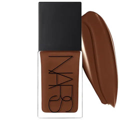 NARS All Day Luminous Weightless Foundation Mali D6 bottle reveals natural finish and buildable coverage