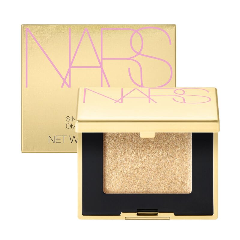 NARS Gold Rush Eyeshadow front view with radiant gold metallic shimmer.