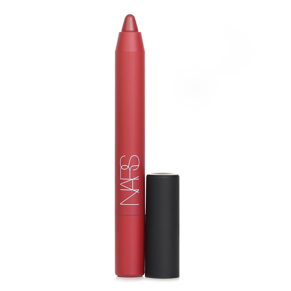 NARS Powermatte Born To Be Wild brick red pencil full view shows bold, long-wearing pigment
