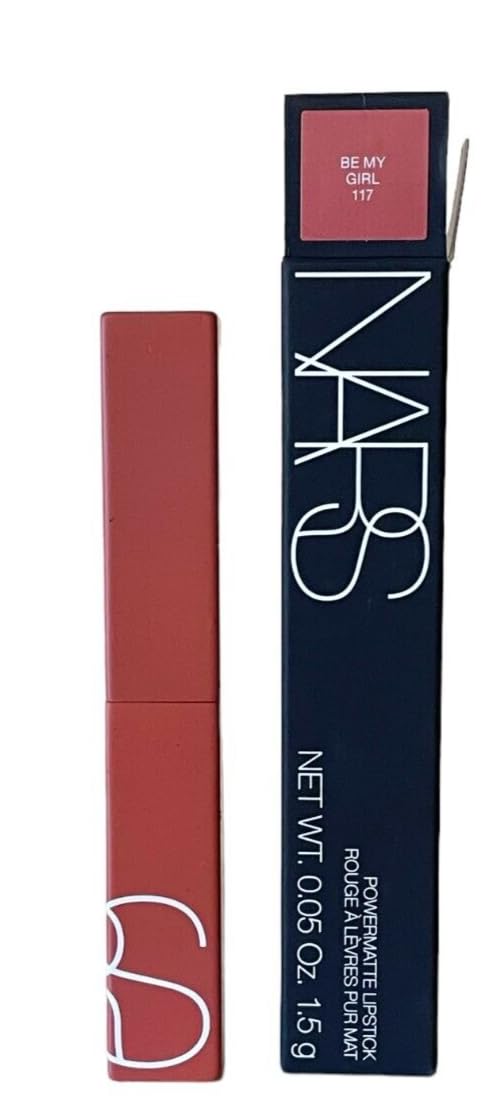 NARS Powermatte Lipstick Be My Girl delivers bold, transfer-resistant matte color for long-lasting wear.