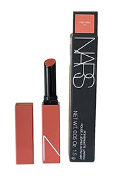 NARS Powermatte Lipstick Free Bird swatch demonstrating warm peach shade with long-lasting color.