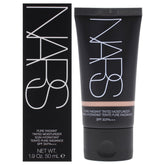 NARS Pure Radiant Tinted Moisturizer bottle close-up showing sheer coverage and SPF 30