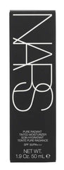NARS Pure Radiant Tinted Moisturizer application shows smooth blending.