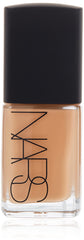 NARS Sheer Glow Foundation Cadiz bottle showing natural radiance with buildable coverage.
