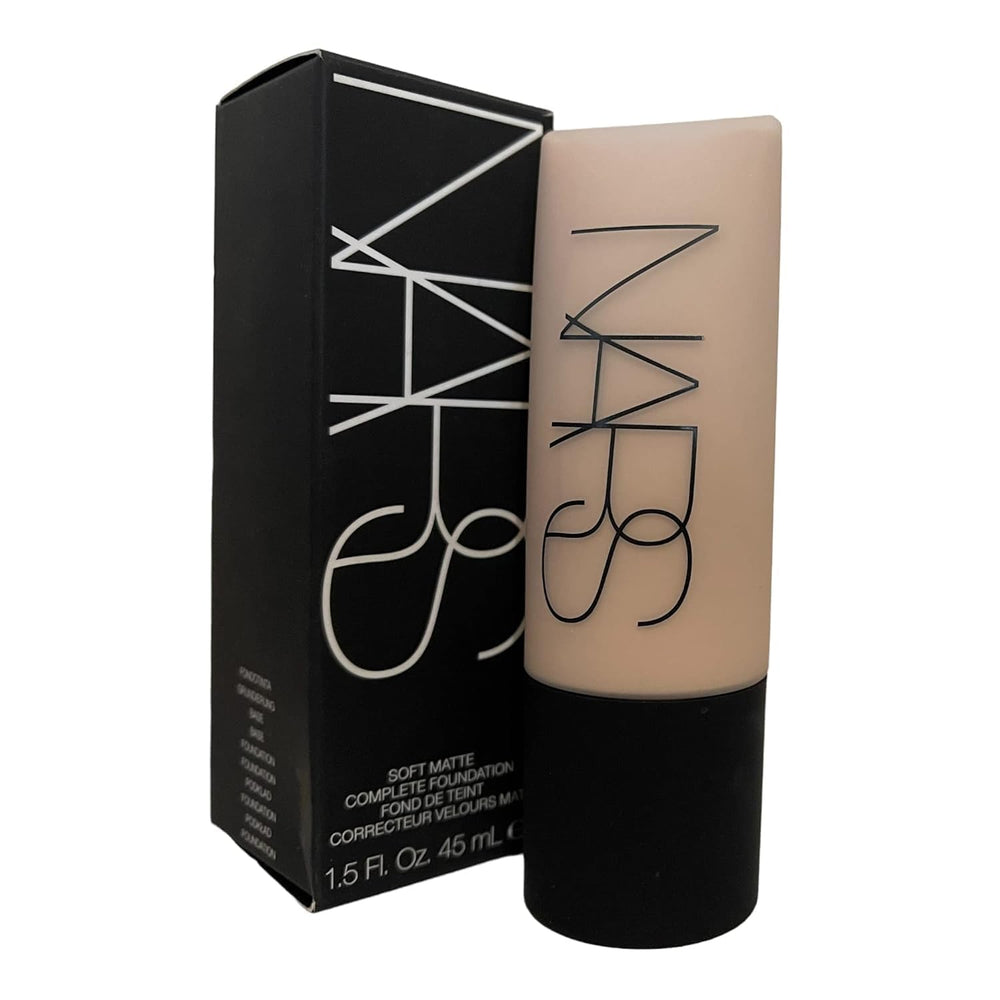 NARS Soft Matte Complete Foundation bottle with pump for long-lasting true-color wear.