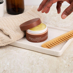Creamy Narvokey Body Butter texture illustrating smooth daily application.