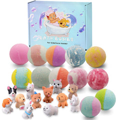 NASKY kids bath bombs reveal a toy inside during bath time, adding excitement to routine.