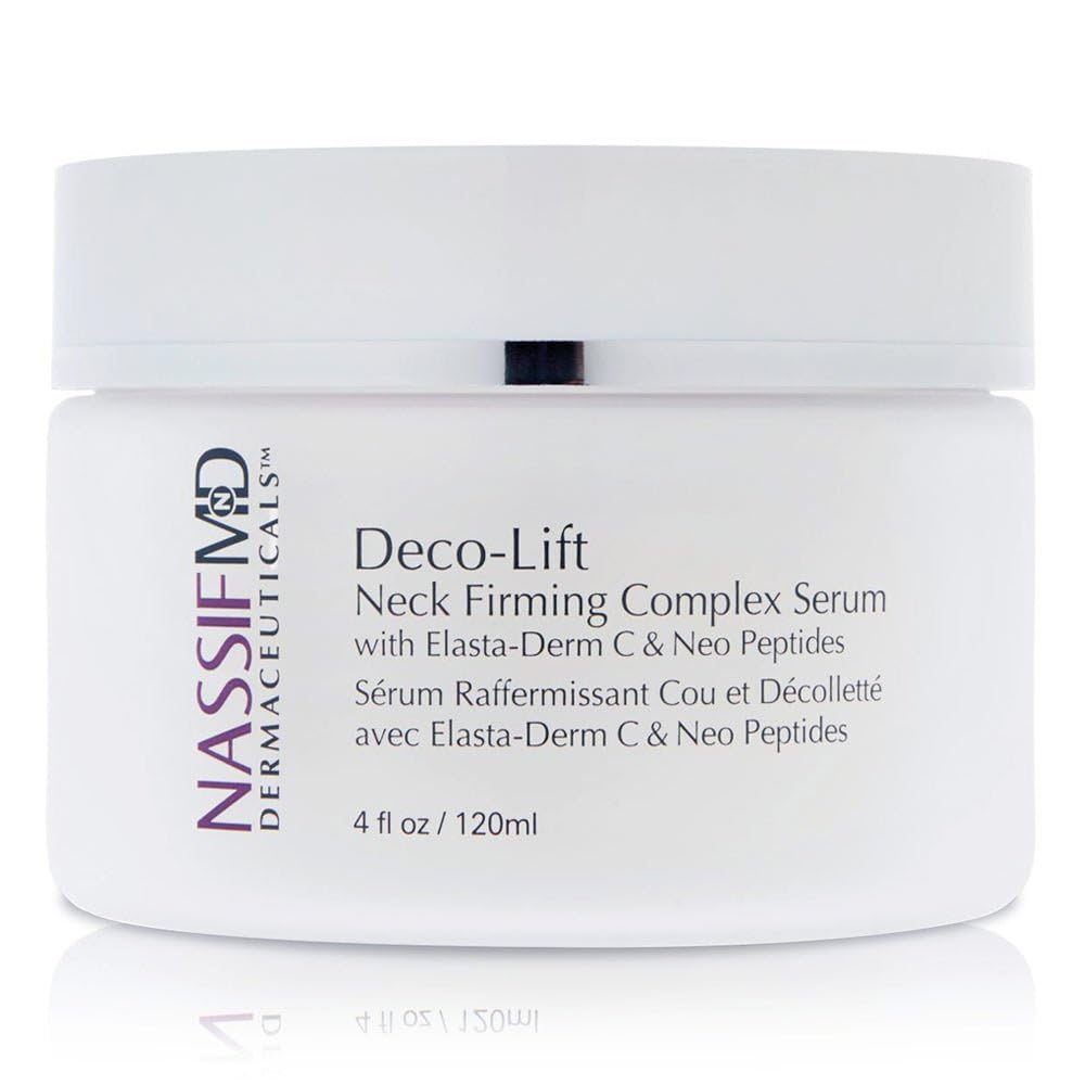 NASSIFMD Deco-Lift neck bottle pump for quick, precise daily application.