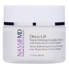 NassifMD Deco-Lift bottle with lightweight gel texture and quick absorption