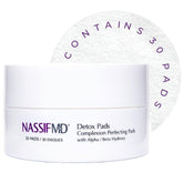 NassifMD Exfoliating Detox Pads pack front showing clean, convenient cleansing
