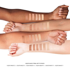 NATASHA MOOR Liquid Magic Concealer matte swatch delivers blemish-ready coverage.