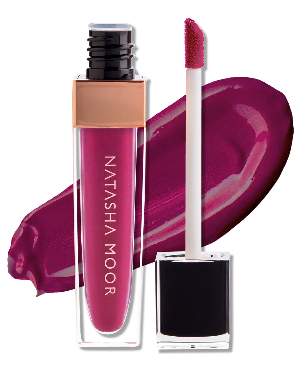 Natasha Moor Molten Matte Lipstick packaging showcases premium design for lip color longevity