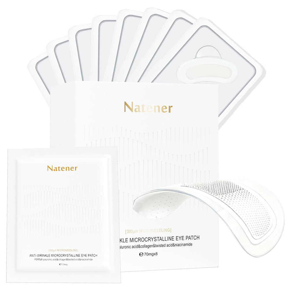 Natener eye patches packaging close-up for convenient at-home eye care.