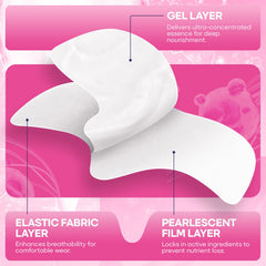 Cooling hydrogel sensation on skin with Naterido forehead patches.
