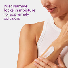 Texture swatch of Native Body Lotion showing light, non-greasy coverage.