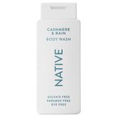 Native Body Wash Cashmere & Rain bottle with refreshing cleanse.