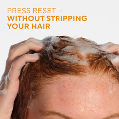 Close-up of Native conditioner label emphasizes coconut oil conditioning and pH balance.