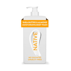Native moisturizing body wash with shea butter for soft skin after shower