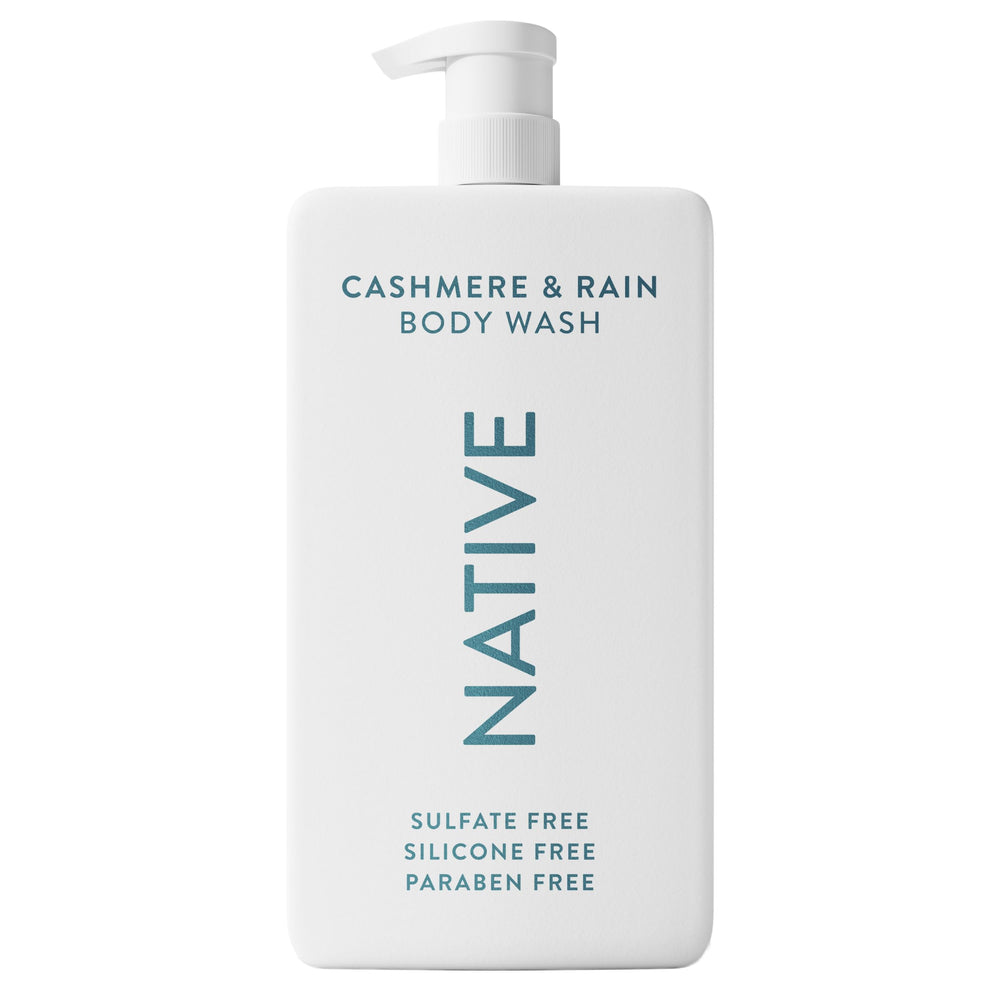 Native sulfate-free body wash Cashmere Rain bottle with rich lather for daily cleansing